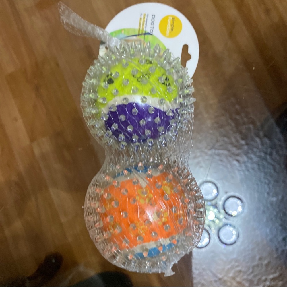 - Brand New Set Of 2 Spiking Ball For Dog.